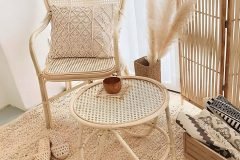 Ghế mây đơn mắt cáo