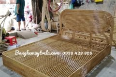 Giường mây tre đan phòng ngủ