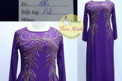 Áo dài sui gia bigsize sang trọng, nhã nhặn, dễ mặc