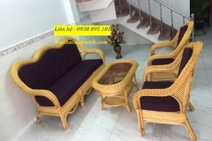 Sofa mây tự nhiên phòng khách bảo hành 12 tháng