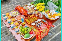 Mâm Cúng Có Heo Quay Nguyên Con Tại Cần Thơ.