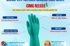 GĂNG TAY CHỐNG HÓA CHẤT GMG N1555 – AN TOÀN VƯỢT TRỘI, CHẤT LƯỢNG QUỐC TẾ!