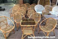 Bàn ghế sò mây ban công giá rẻ