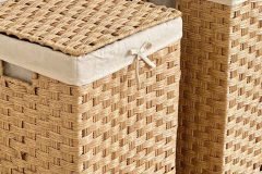 Giỏ vuông đựng đồ khách sạn giả mây