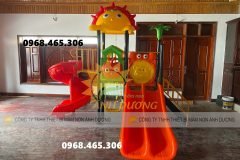 Cầu trượt liên hoàn dành cho khu vui chơi, trường mầm non