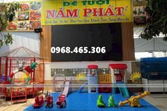 Xe chòi chân trẻ em, bập bênh mầm non nhập khẩu, trụ bóng rổ mầm non