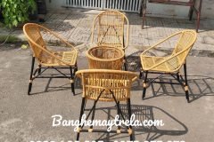 Bàn ghế cafe sò nhựa nhỏ gọn giá rẻ