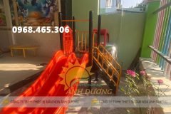 Cầu trượt trẻ em máng trượt đôi, cầu trượt ngoài trời trẻ em, cầu trượt trẻ em g