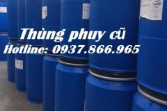 Phuy cũ 220l làm bè, phuy cũ nắp mở, phuy cũ , phuy nhựa, phuy đựng dung dịch lỏ