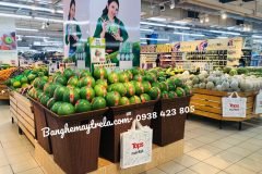 Khay trưng bày trái cây hình vuông
