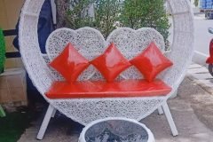 Ghế chụp hình mây tre đan