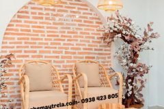 Ghế mây tự nhiên cho tiệm nail