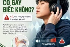 Đeo tai nghe có ảnh hưỡng đến thính lực không ?