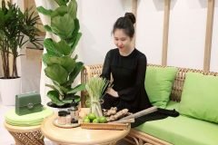 Bàn ghế mây phòng khách nhỏ gọn