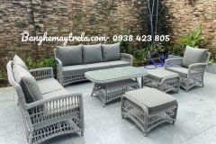 Bàn ghế đan mây nhựa