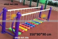 Bộ vận động thăng bằng mầm non, cầu thăng bằng giao động trẻ em