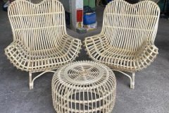 Ghế mây tre đan đọc sách
