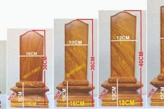 Bài vị gỗ mẫu đẹp, bài vị thờ mẫu đẹp, bài vị gia tiên