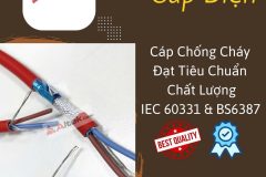 bảng giá cáp chống cháy 2 x 0.75 -  tiêu chuẩn IEC 60331 & BS6387