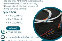 Cáp Báo Cháy ALTEK KABEL màu trắng