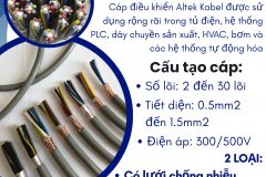 Cáp điều khiển ALTEK KABEL hàng chính hãng và đạt tiêu chuẩn chất lượng