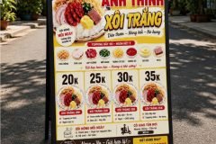 BẢNG MENU CHÂN CHỮ A