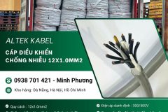 Dây cáp điều khiển có lưới chống nhiễu 12x1.0mm2 Altek Kabel Đà Nẵng, Huế