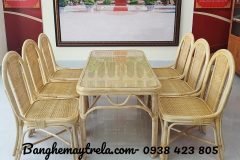 Ghế ăn mây tre đan
