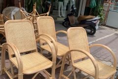 Ghế đơn mây tre đan hiện đại