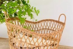 Sọt đựng đồ mây tự nhiên hình oval