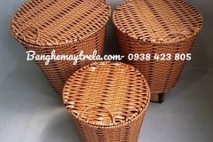 Thùng đựng đồ nhựa giả mây