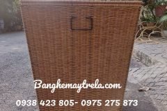 Giỏ vuông mây nhựa tròn