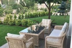 Sofa giả mây phòng khách
