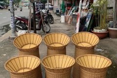 Giỏ trưng bày trái cây mây nhựa giá rẻ