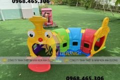 Hầm chui tàu hỏa cho bé mầm non, hang chui nhựa trẻ em