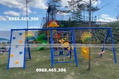 Thang leo cầu trượt trẻ em, xích đu khu vui chơi trẻ em