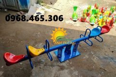 Bập bênh composite khung sắt dành cho trẻ mầm non