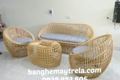 Bàn ghế sofa trứng mây tự nhiên