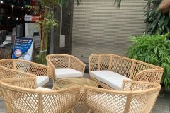 Bàn ghế sofa mây hiện đại phòng khách