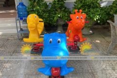 Thú nhún lò xo con voi, con ngựa, con hươu hàng nhập khẩu