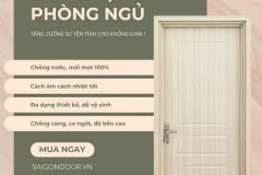 Cửa nhựa phòng ngủ: Bí quyết "thắp lửa" không gian riêng tư và những lựa chọn êm