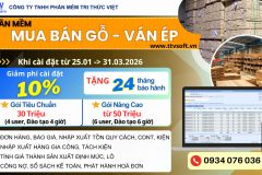 Giảm phí cài đặt cho phần mềm mua bán Gỗ, Ván ép