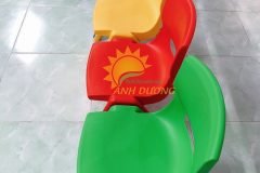 Ghế nhựa đúc mầm non nhập khẩu nhiều màu