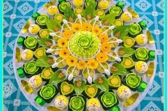 Bánh bao con Rắn – điểm nhấn tinh tế cho mâm cúng mụ bé yêu tuổi Tỵ.
