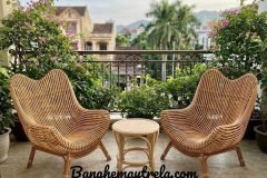 Ghế thư giãn đọc sách mây tre đan