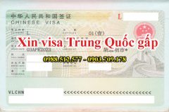 Dịch vụ làm visa Trung Quốc nhanh - vắng mặt cho tỉnh miền tây nhanh