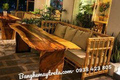 Sofa mây vuông hiện đại