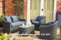 Sofa mây nhựa hiện đại