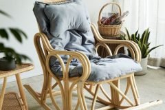 Ghế bập bênh mây tre cho người già