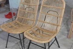 Ghế mây tự nhiên chân sắt giá rẻ